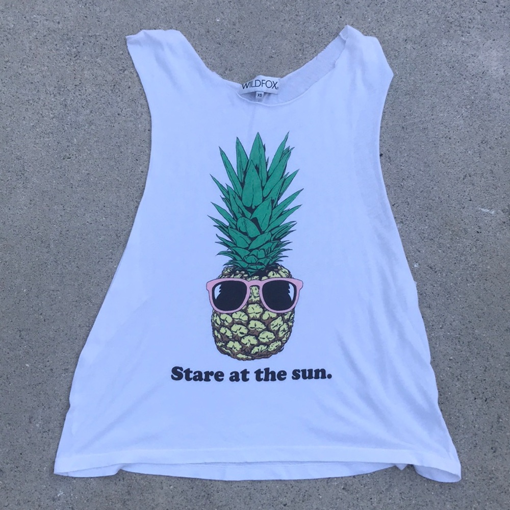 Brand new Wildfox pineapple tanktop. NWOT